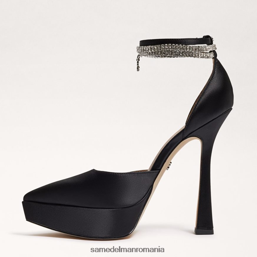 Sam Edelman încălţăminte satin negru femei andie platforma toc HN448Z761