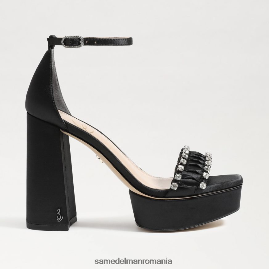 Sam Edelman încălţăminte satin negru femei toc platformă ninette HN448Z758