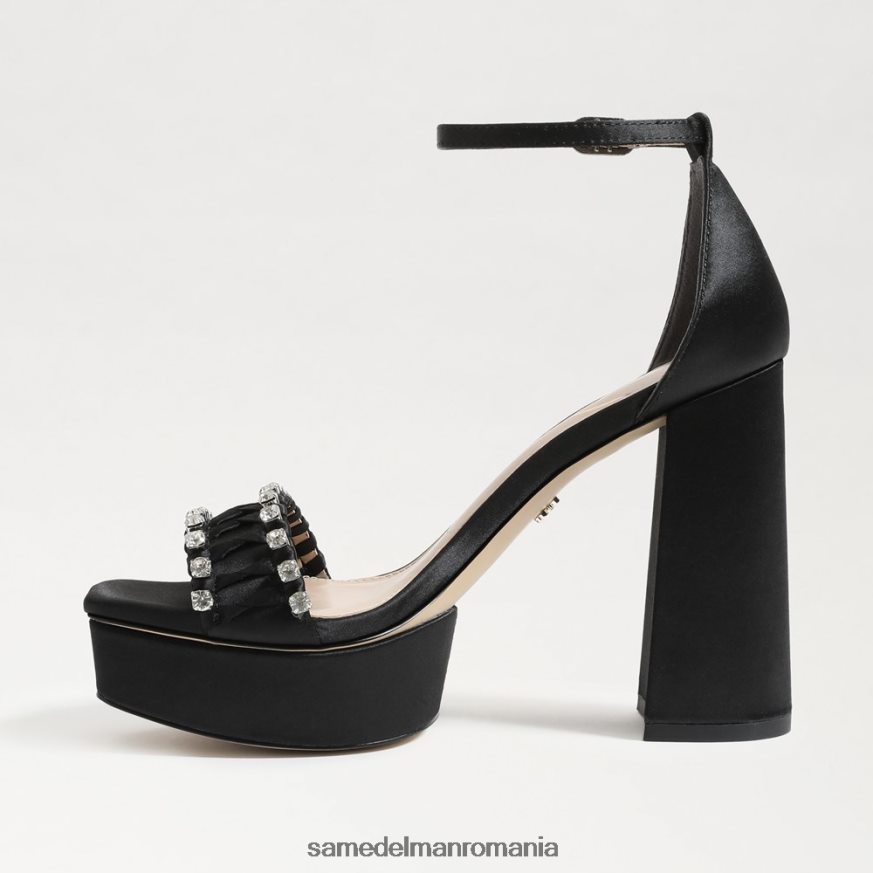 Sam Edelman încălţăminte satin negru femei toc platformă ninette HN448Z758