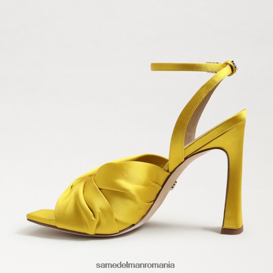 Sam Edelman încălţăminte satin ocru femei toc cu bretele lavanda HN448Z947