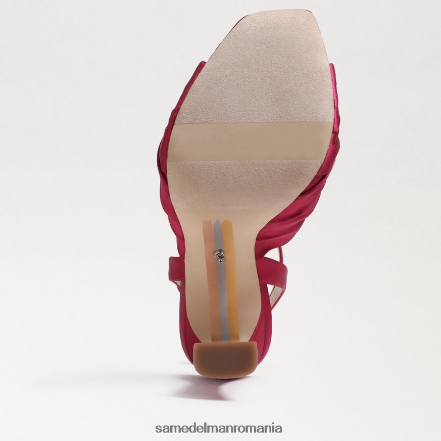 Sam Edelman încălţăminte satin zmeură femei toc cu bretele lavanda HN448Z949