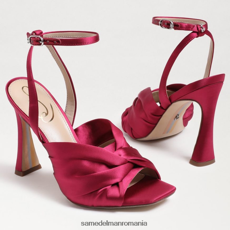 Sam Edelman încălţăminte satin zmeură femei toc cu bretele lavanda HN448Z949