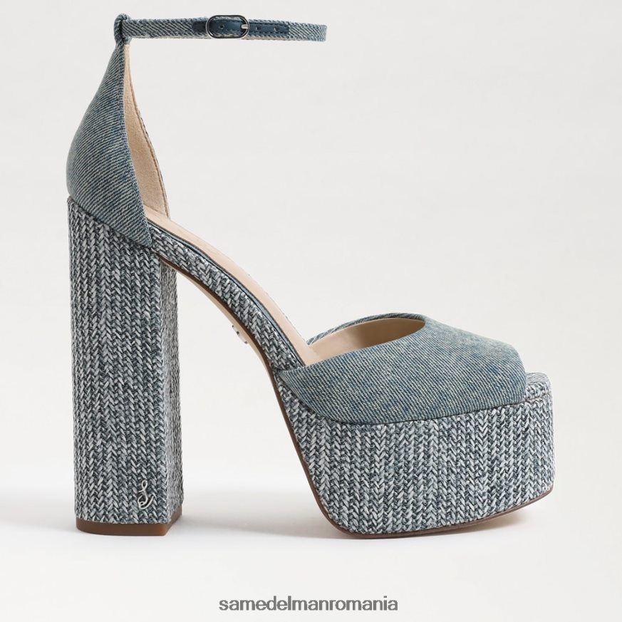 Sam Edelman încălţăminte spalat nou albastru femei toc platforma kori HN448Z238