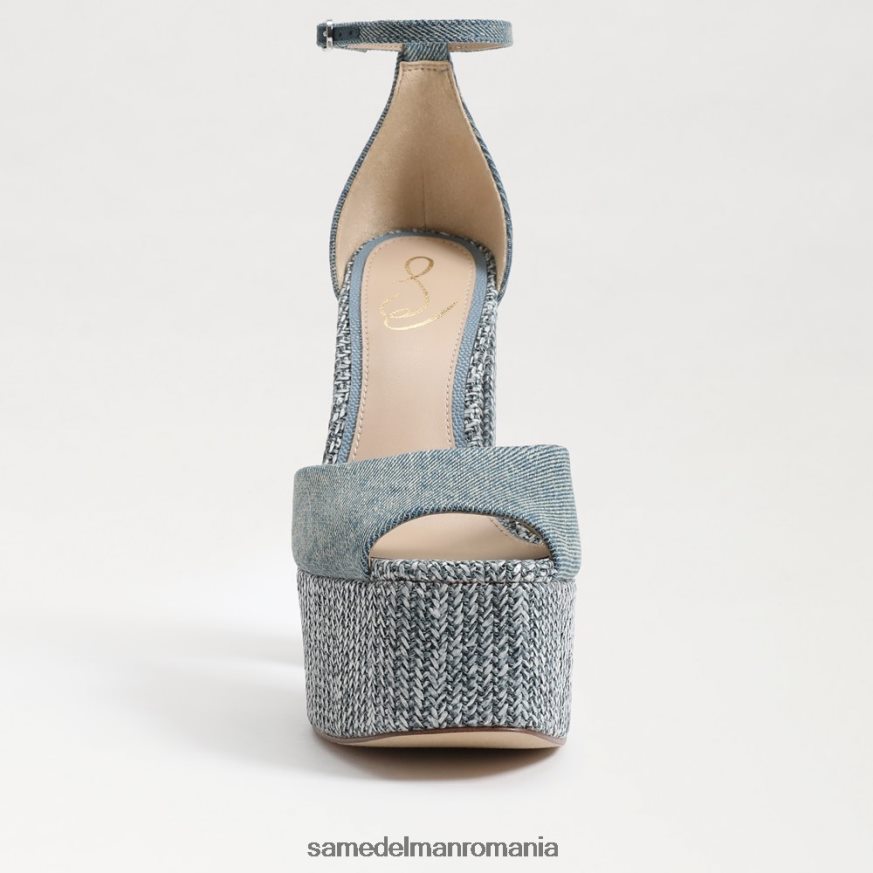 Sam Edelman încălţăminte spalat nou albastru femei toc platforma kori HN448Z238