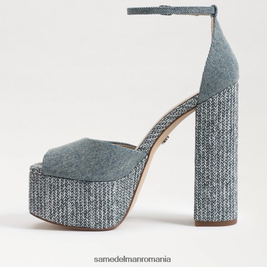 Sam Edelman încălţăminte spalat nou albastru femei toc platforma kori HN448Z238
