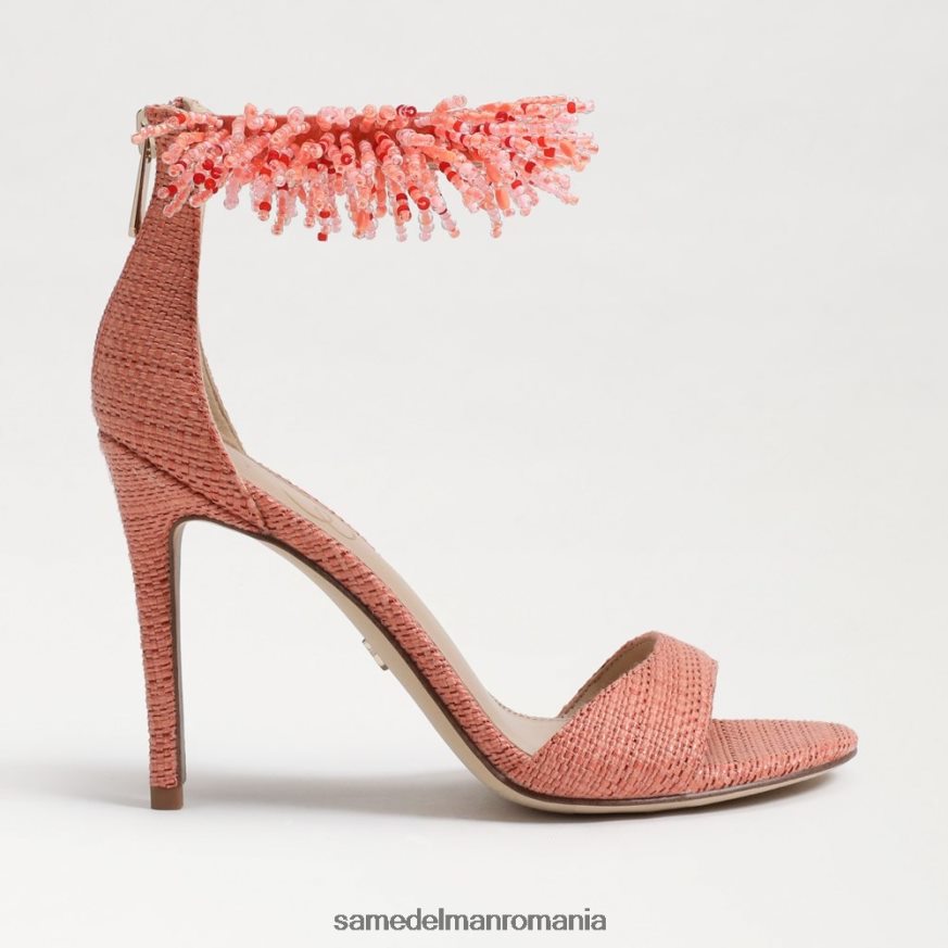 Sam Edelman încălţăminte stuc roz femei toc cu bandă la gleznă cu margele Gillie HN448Z605