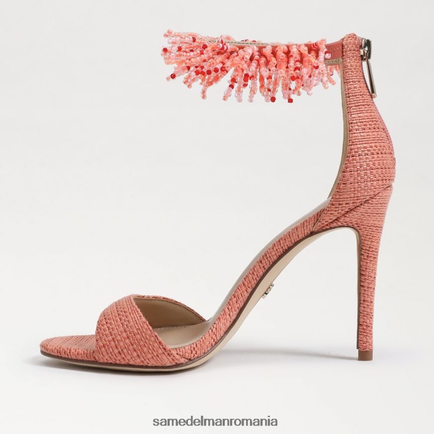 Sam Edelman încălţăminte stuc roz femei toc cu bandă la gleznă cu margele Gillie HN448Z605