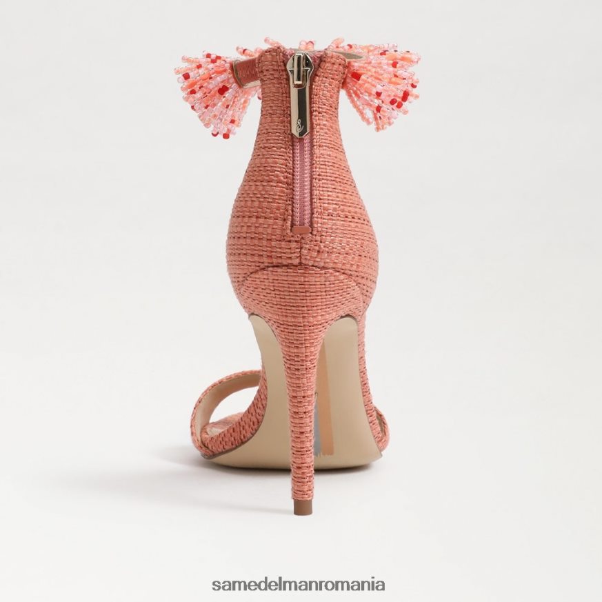 Sam Edelman încălţăminte stuc roz femei toc cu bandă la gleznă cu margele Gillie HN448Z605