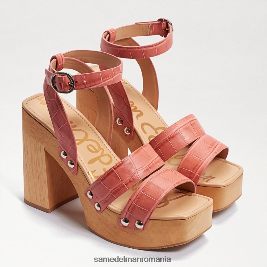 Sam Edelman încălţăminte terra rose croc femei sandală cu toc cu platformă rosalind HN448Z801