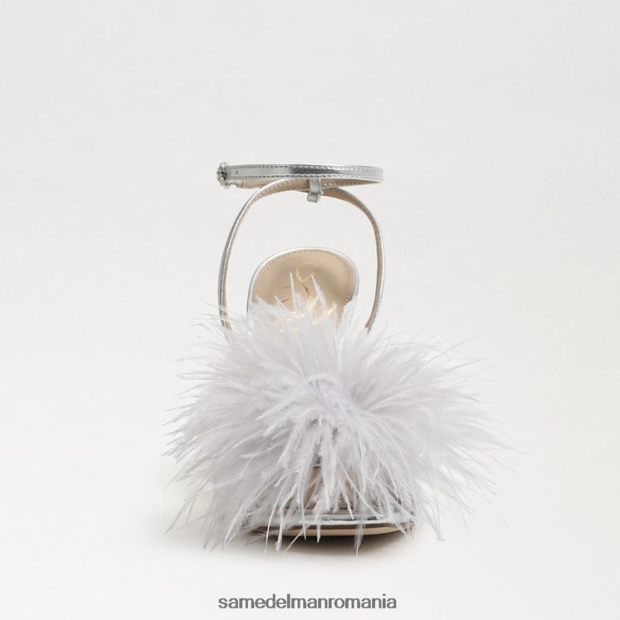 Sam Edelman încălţăminte argint femei toc de pene de leon HN448Z850