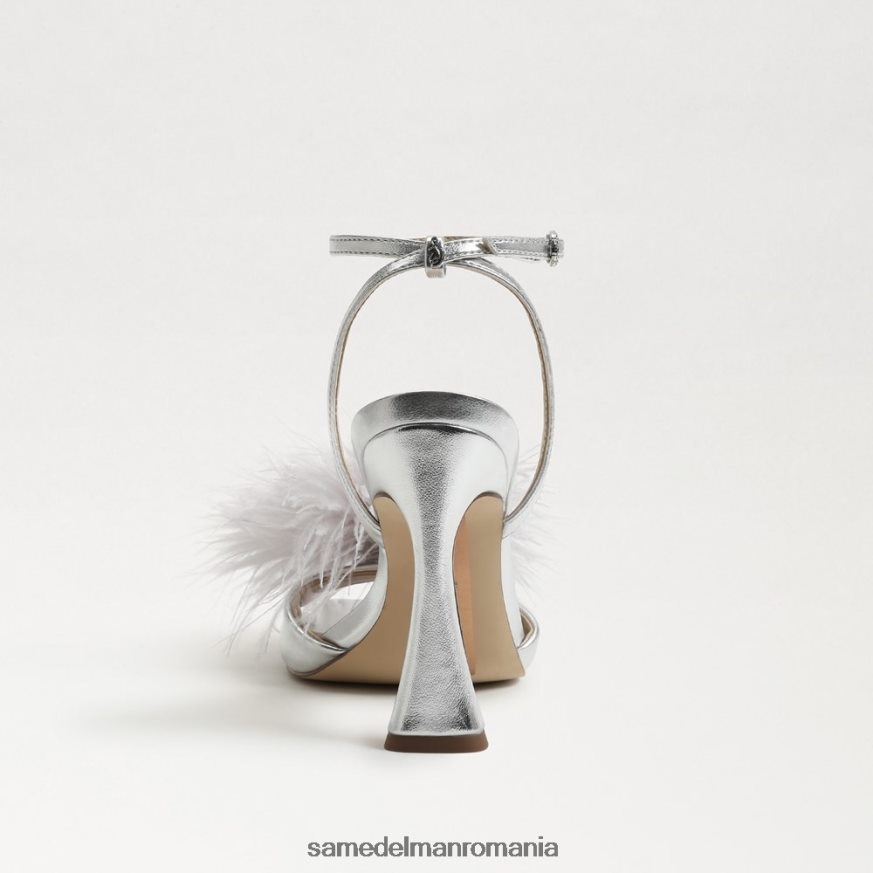 Sam Edelman încălţăminte argint femei toc de pene de leon HN448Z850