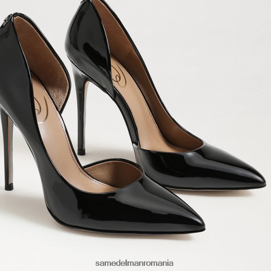 Sam Edelman încălţăminte brevet negru femei delores toc ascutit HN448Z779