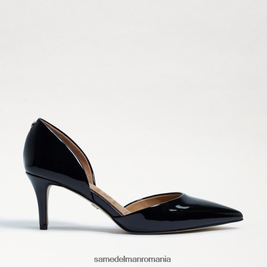 Sam Edelman încălţăminte brevet negru femei jaina ascuțit toe kitten heel HN448Z552