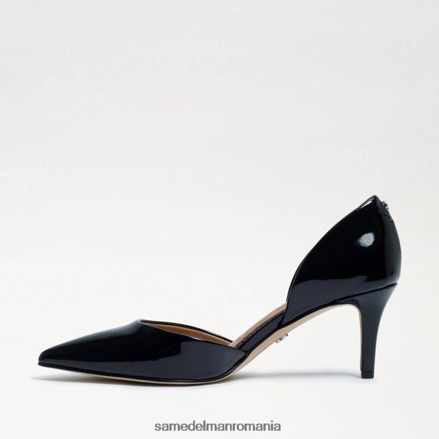 Sam Edelman încălţăminte brevet negru femei jaina ascuțit toe kitten heel HN448Z552