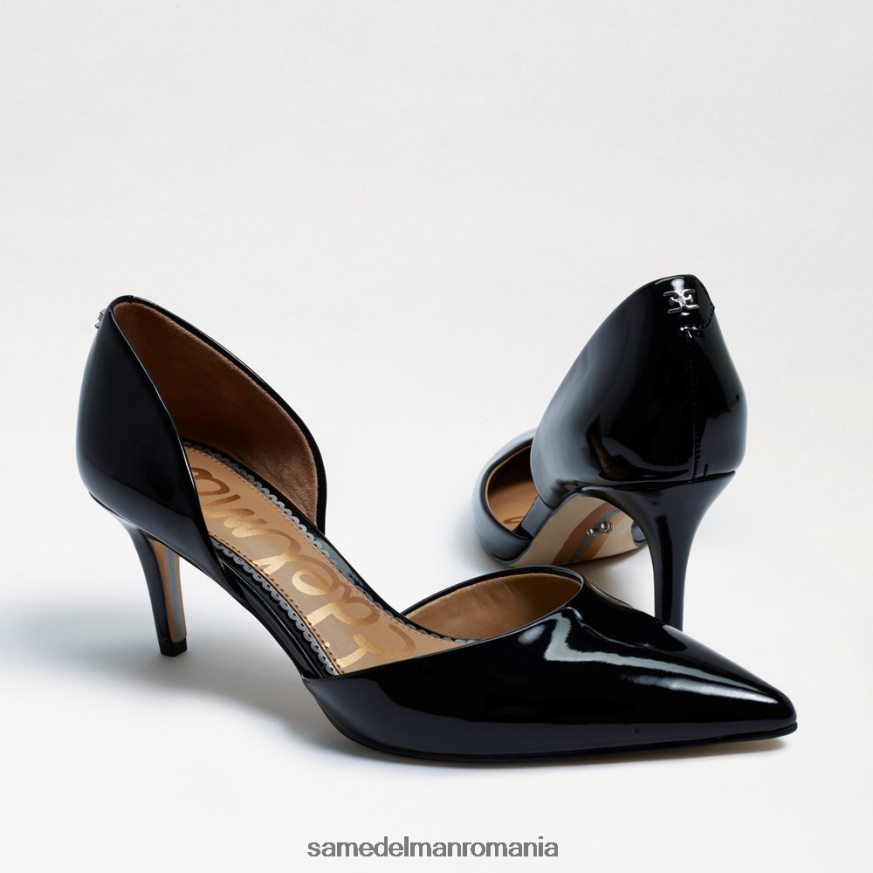 Sam Edelman încălţăminte brevet negru femei jaina ascuțit toe kitten heel HN448Z552