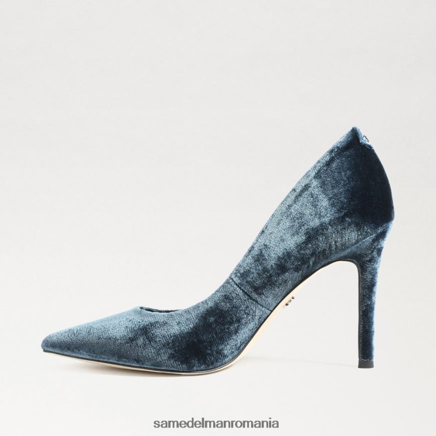 Sam Edelman încălţăminte catifea adâncă de safir femei toc ascuțit alun HN448Z170