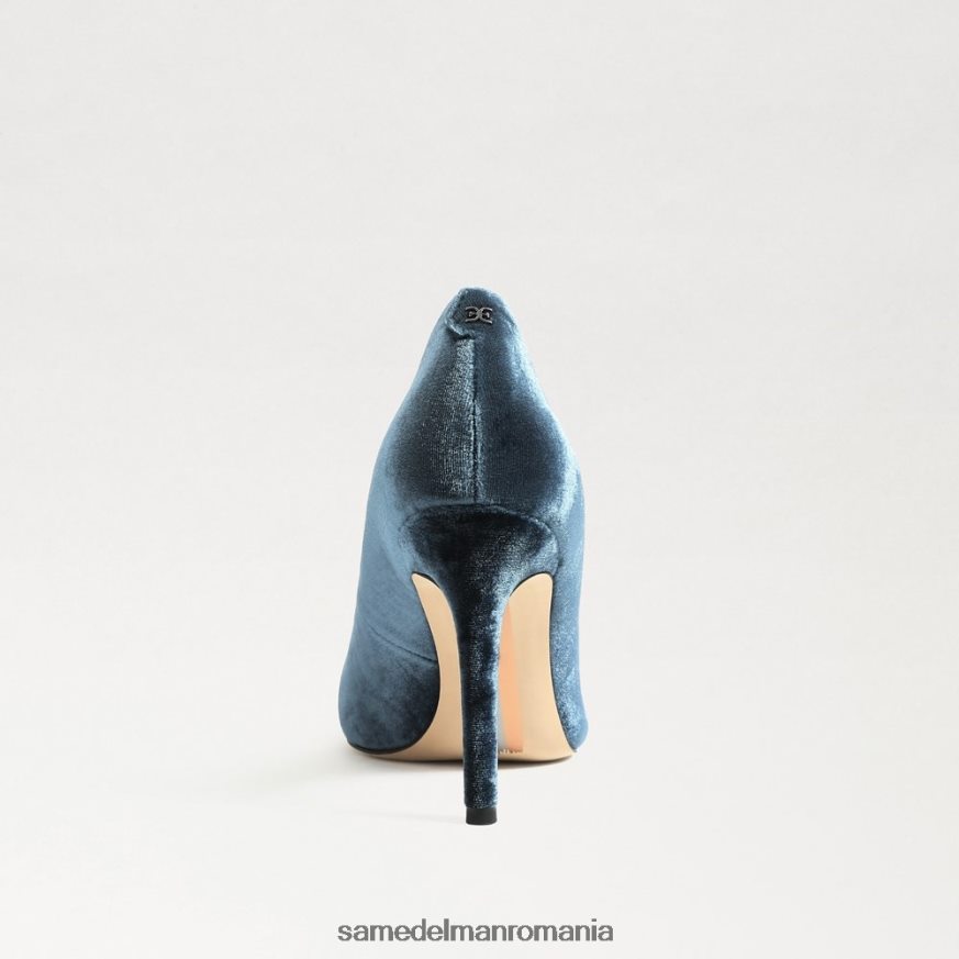 Sam Edelman încălţăminte catifea adâncă de safir femei toc ascuțit alun HN448Z170
