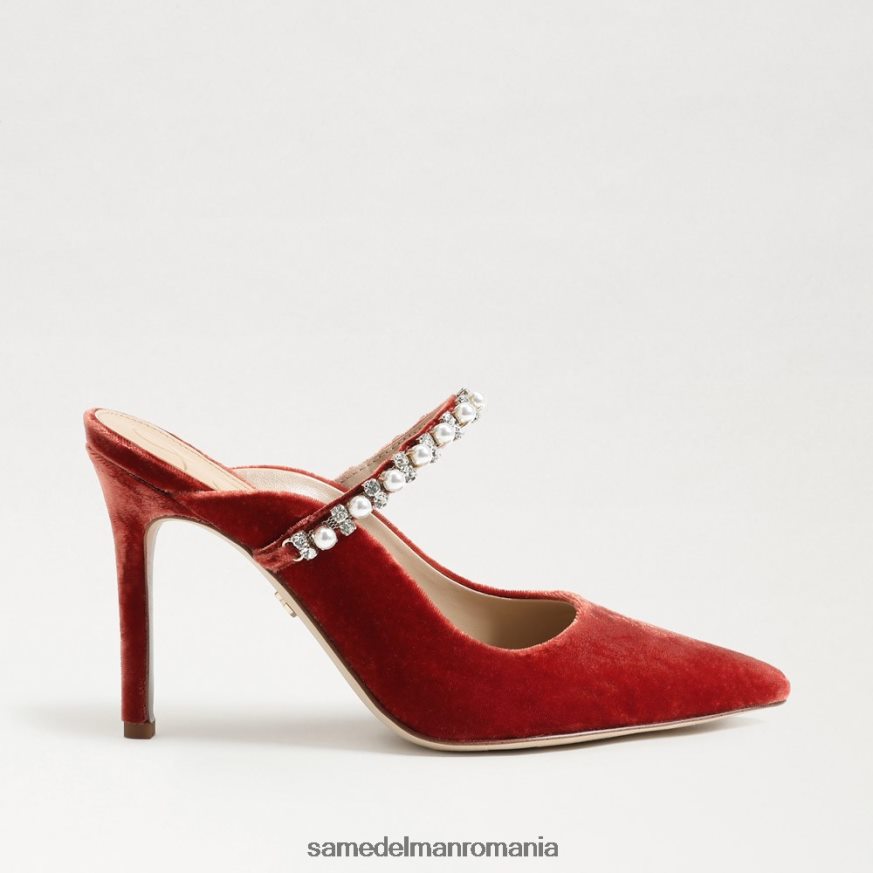 Sam Edelman încălţăminte catifea portocalie canion femei pompa hyland mule HN448Z527