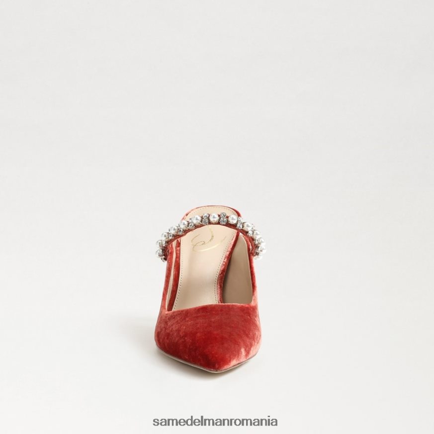 Sam Edelman încălţăminte catifea portocalie canion femei pompa hyland mule HN448Z527