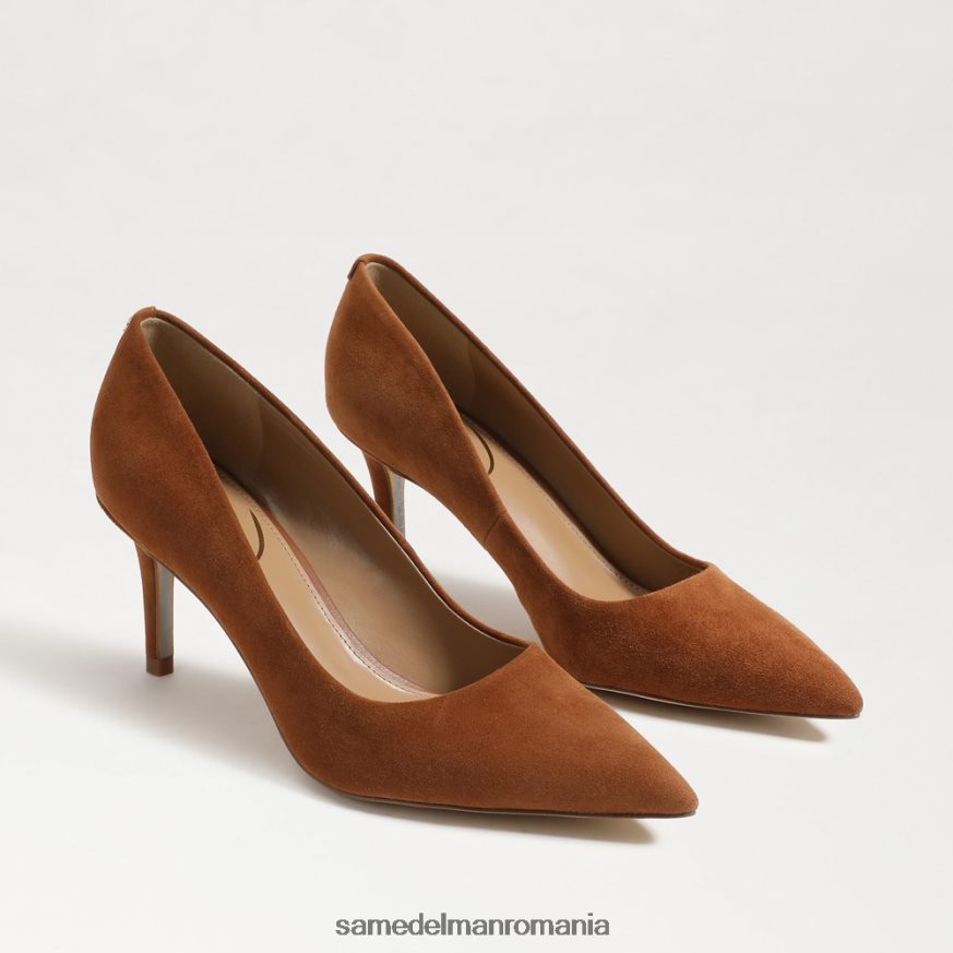 Sam Edelman încălţăminte frontier maro piele intoarsa femei Viena kitten heel pump HN448Z210