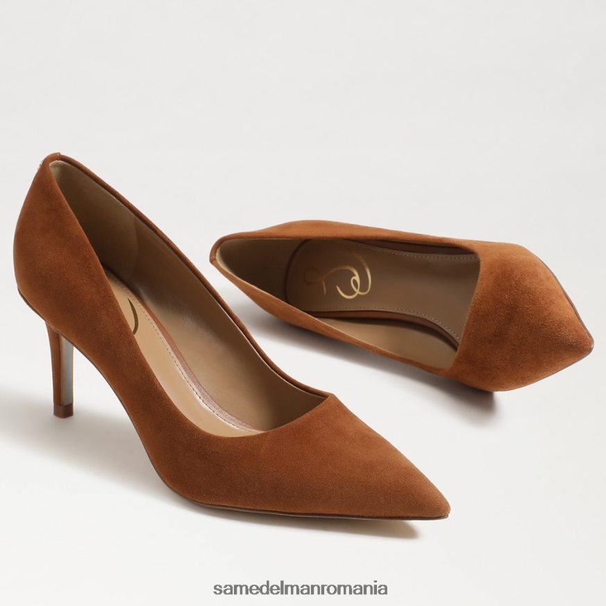 Sam Edelman încălţăminte frontier maro piele intoarsa femei Viena kitten heel pump HN448Z210