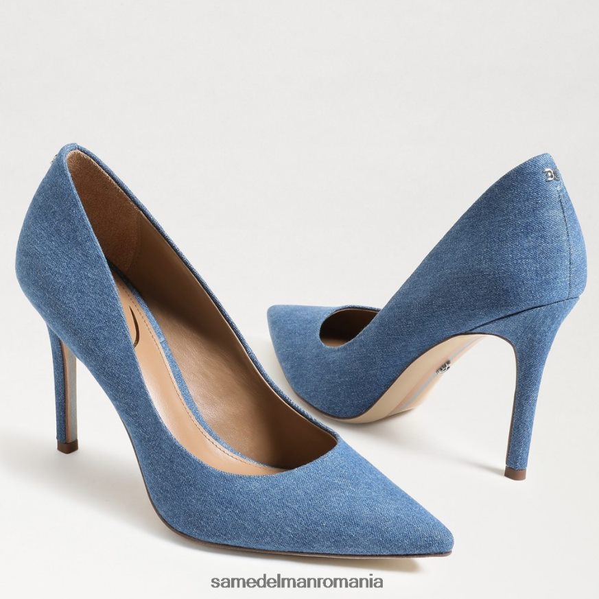 Sam Edelman încălţăminte indigo spălat femei toc ascuțit alun HN448Z141