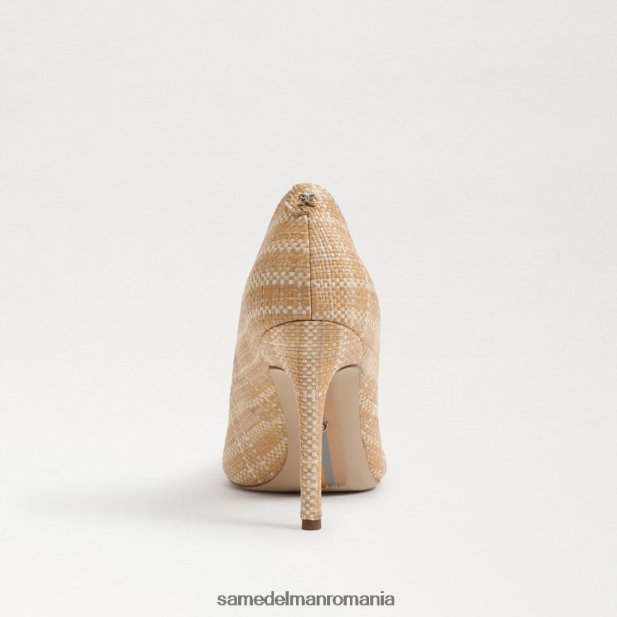 Sam Edelman încălţăminte multi rafie naturala femei toc ascuțit alun HN448Z142