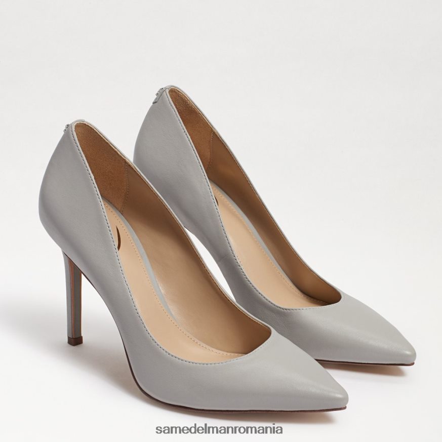 Sam Edelman încălţăminte piele gri pietriș femei toc ascuțit alun HN448Z151