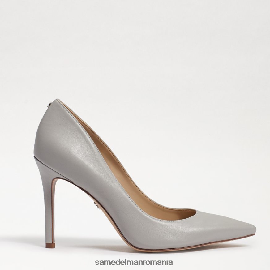 Sam Edelman încălţăminte piele gri pietriș femei toc ascuțit alun HN448Z151