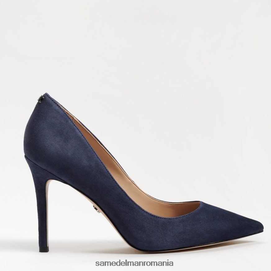 Sam Edelman încălţăminte piele intoarsa bleumarin femei toc ascuțit alun HN448Z166