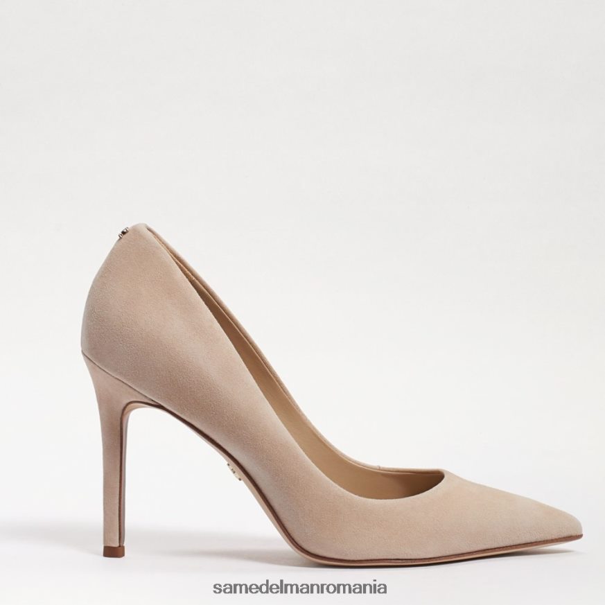 Sam Edelman încălţăminte piele intoarsa cappuccino femei toc ascuțit alun HN448Z163