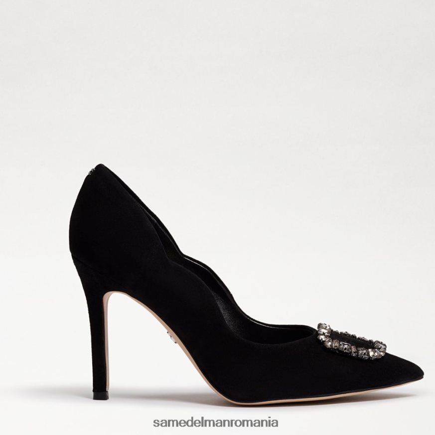 Sam Edelman încălţăminte piele intoarsa neagra femei Harriett toc ascutit HN448Z595