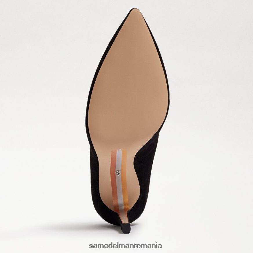 Sam Edelman încălţăminte piele intoarsa neagra femei Harriett toc ascutit HN448Z595