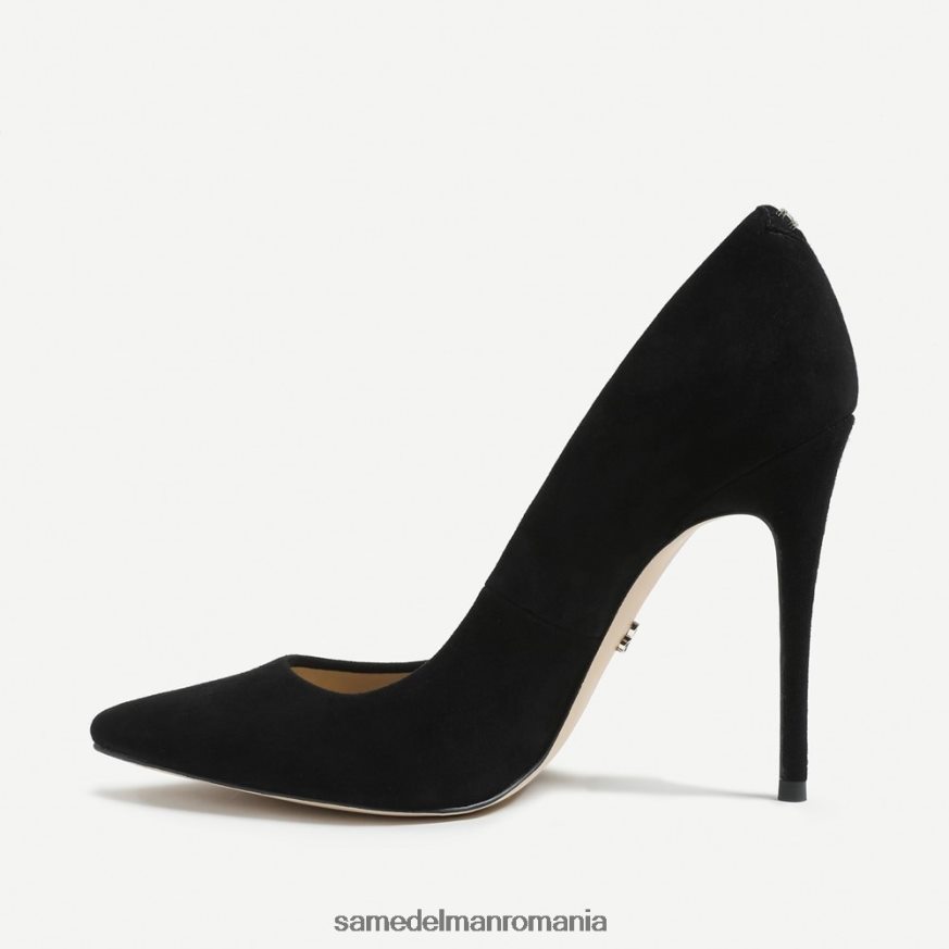 Sam Edelman încălţăminte piele intoarsa neagra femei danna toc ascutit HN448Z413