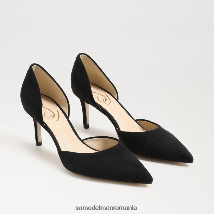 Sam Edelman încălţăminte piele intoarsa neagra femei pompă cu vârf ascuțit HN448Z367