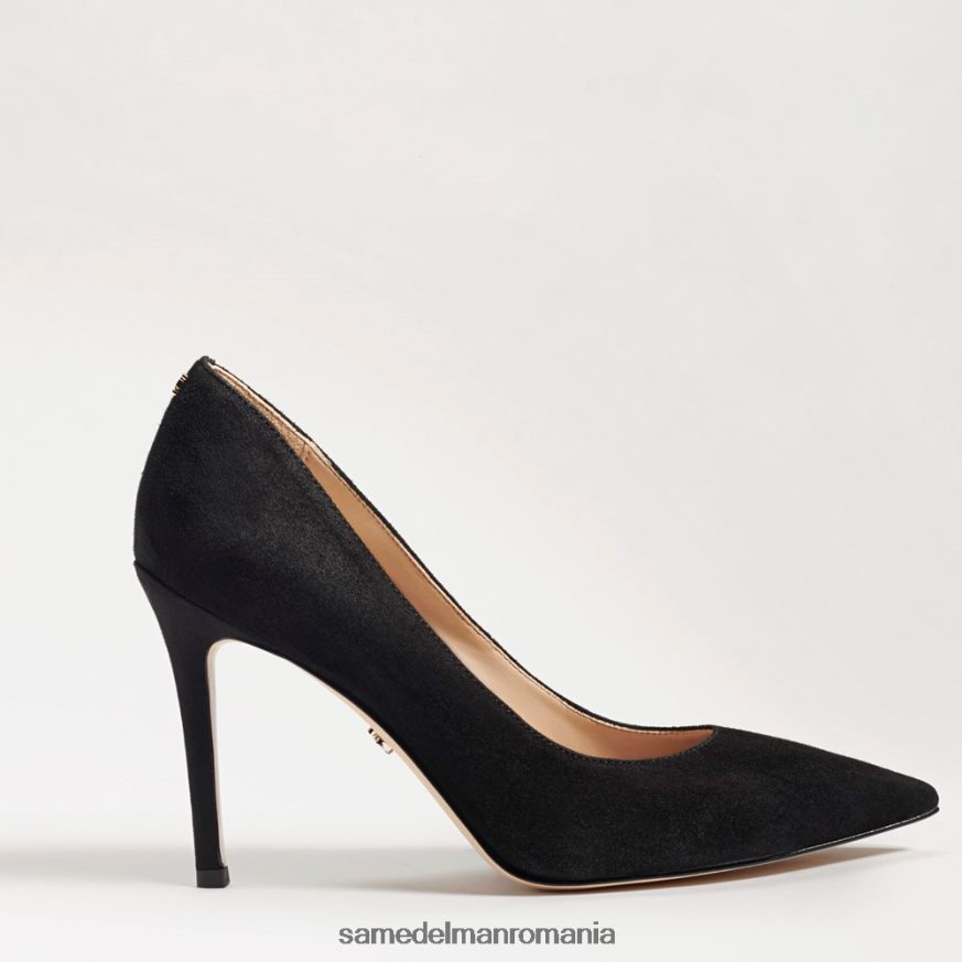 Sam Edelman încălţăminte piele intoarsa neagra femei toc ascuțit alun HN448Z162