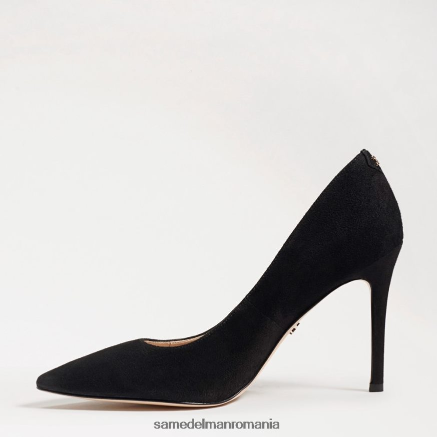 Sam Edelman încălţăminte piele intoarsa neagra femei toc ascuțit alun HN448Z162