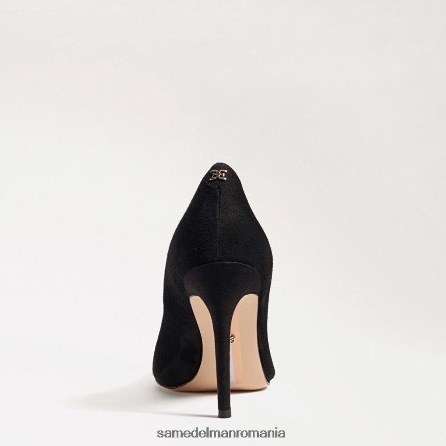 Sam Edelman încălţăminte piele intoarsa neagra femei toc ascuțit alun HN448Z162