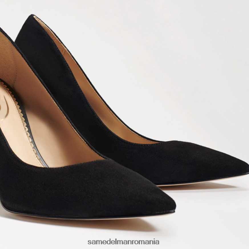 Sam Edelman încălţăminte piele intoarsa neagra femei toc ascuțit alun HN448Z162