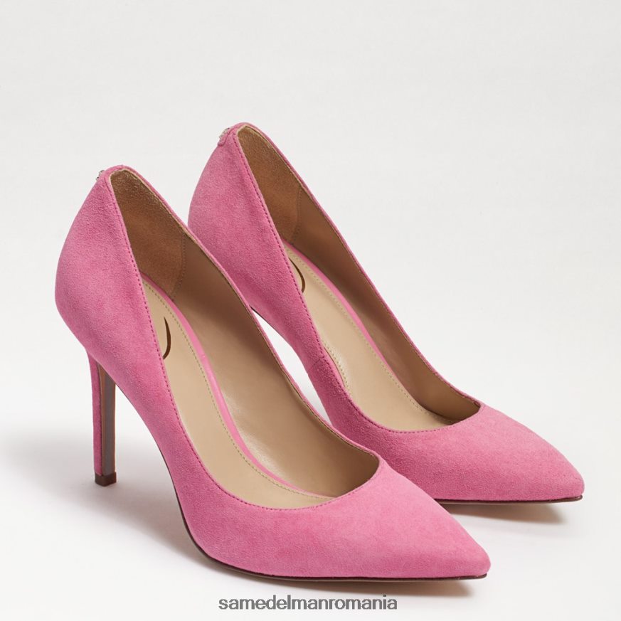 Sam Edelman încălţăminte piele intoarsa roz confetti femei toc ascuțit alun HN448Z167