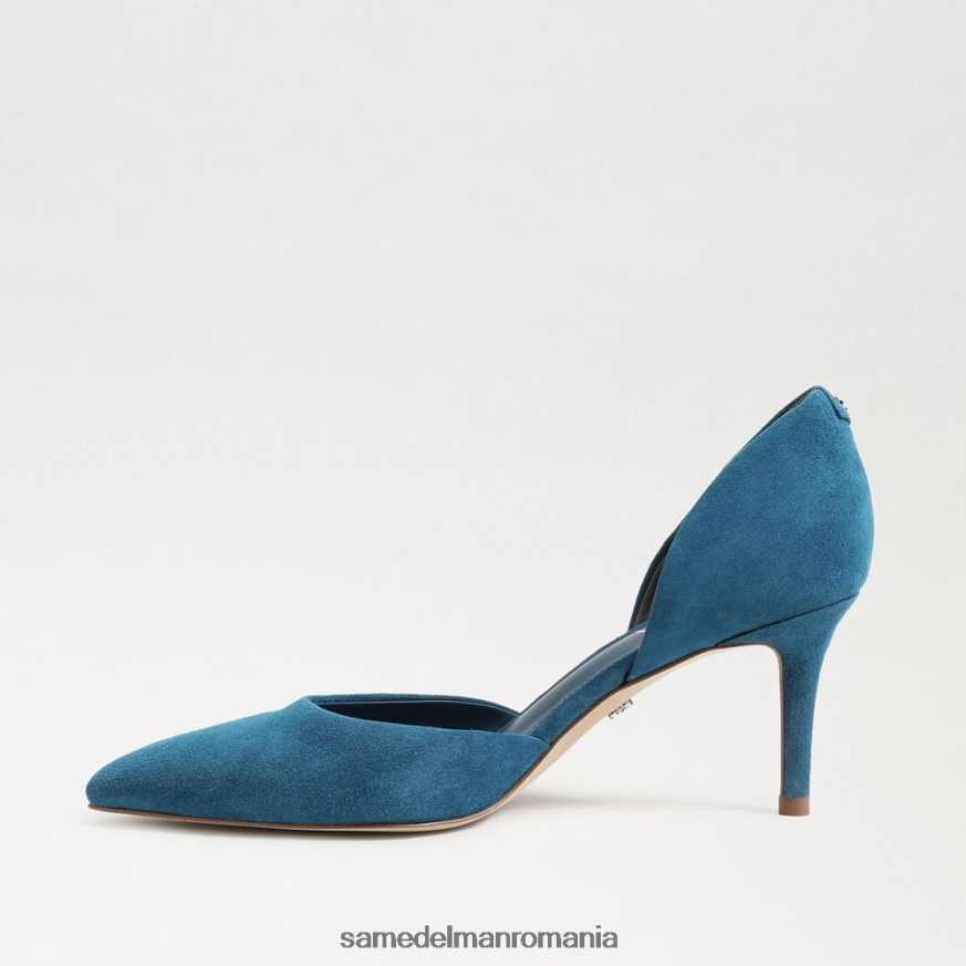 Sam Edelman încălţăminte piele intoarsa safir femei pompă cu vârf ascuțit HN448Z369