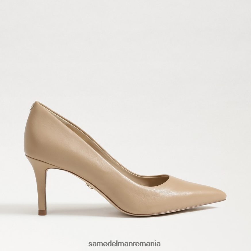 Sam Edelman încălţăminte piele moale bej femei Viena kitten heel pump HN448Z208