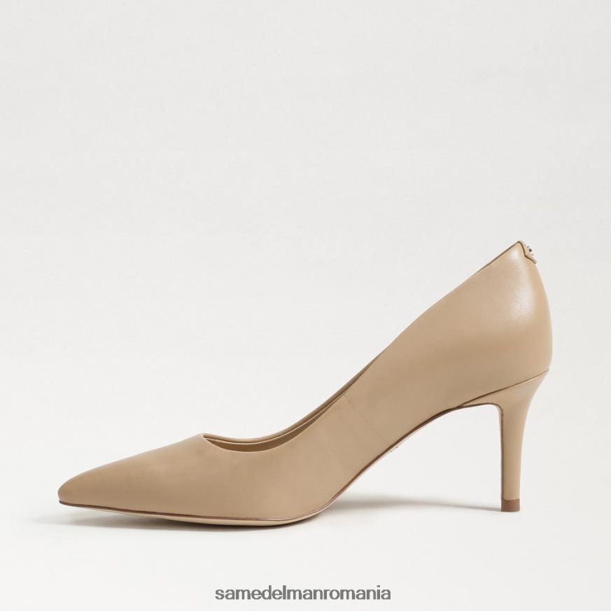 Sam Edelman încălţăminte piele moale bej femei Viena kitten heel pump HN448Z208