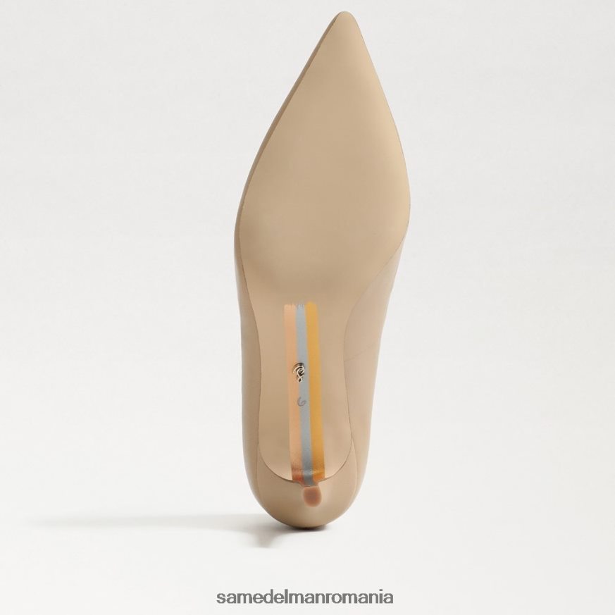 Sam Edelman încălţăminte piele moale bej femei Viena kitten heel pump HN448Z208