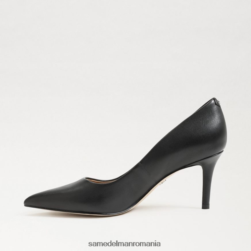 Sam Edelman încălţăminte piele neagra femei Viena kitten heel pump HN448Z209