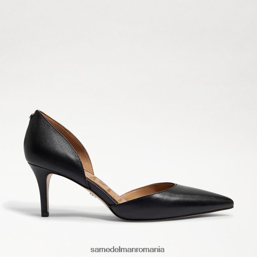 Sam Edelman încălţăminte piele neagra femei jaina ascuțit toe kitten heel HN448Z550