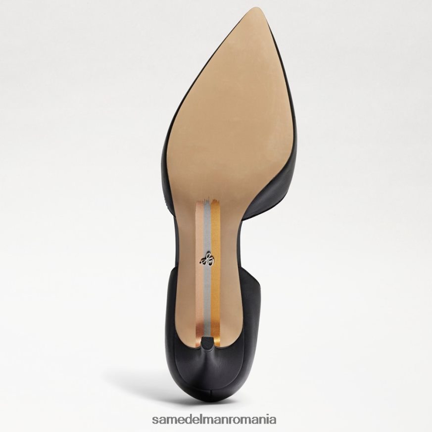Sam Edelman încălţăminte piele neagra femei jaina ascuțit toe kitten heel HN448Z550