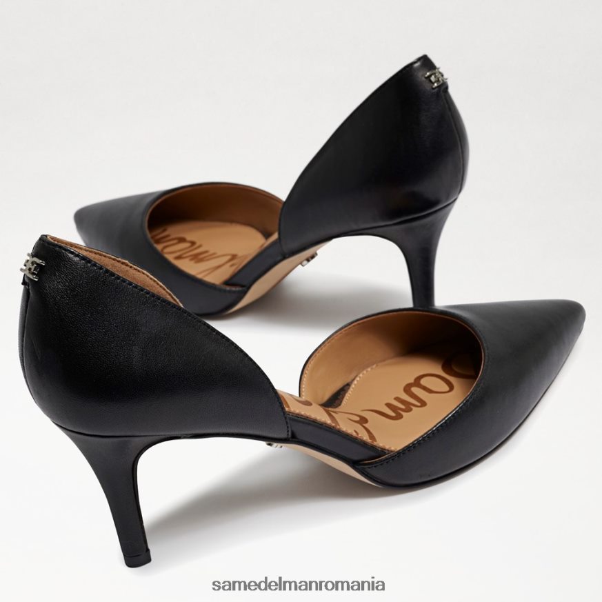 Sam Edelman încălţăminte piele neagra femei jaina ascuțit toe kitten heel HN448Z550