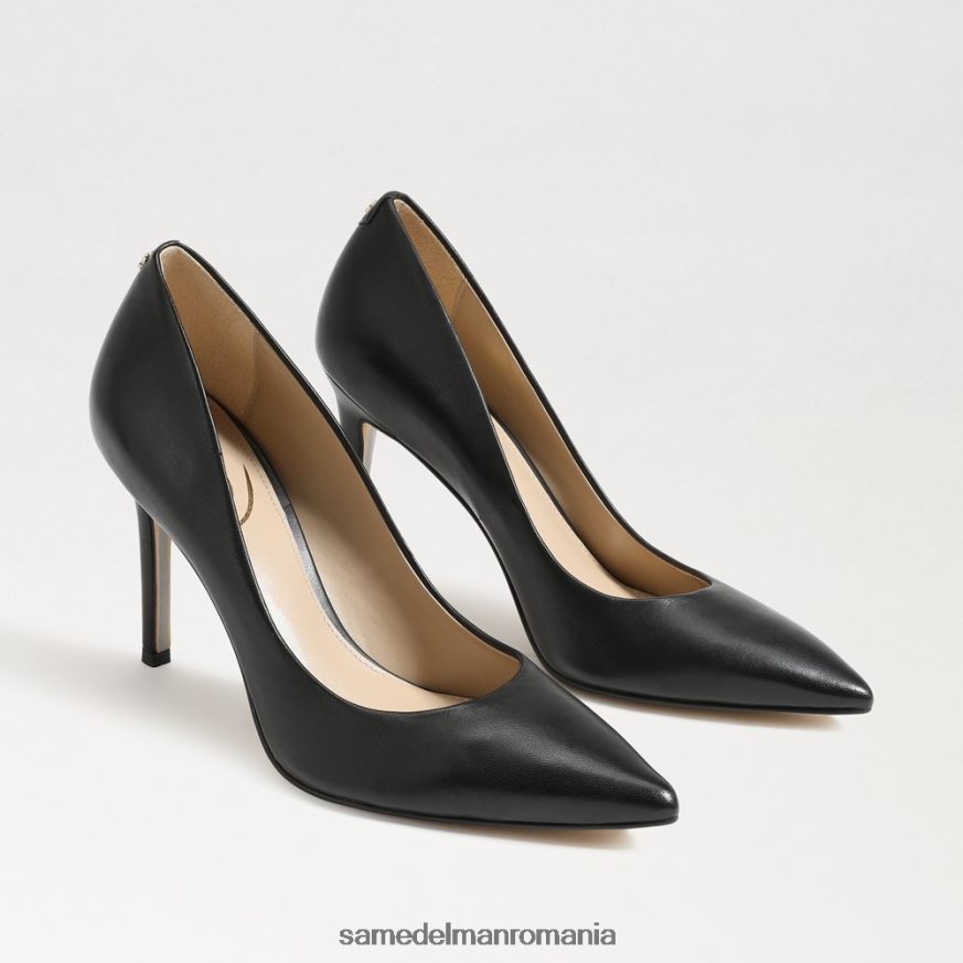 Sam Edelman încălţăminte piele neagra femei toc ascuțit alun HN448Z146