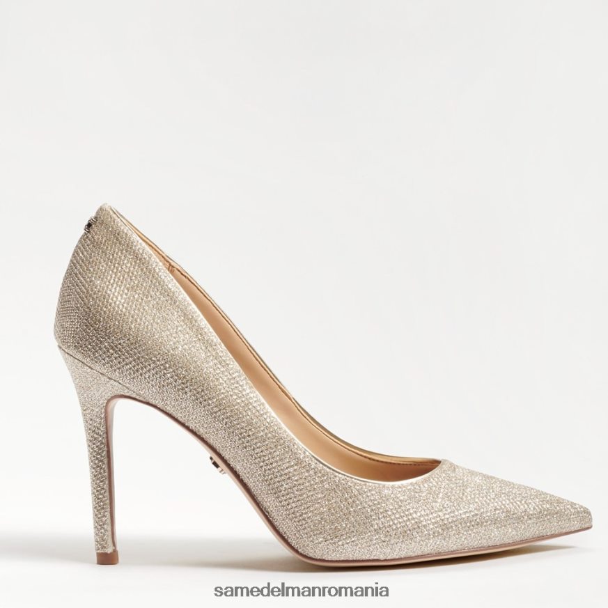 Sam Edelman încălţăminte plasă aurie deschisă femei toc ascuțit alun HN448Z136